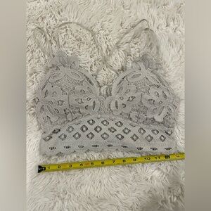 Anemone grey Lace Bralette Intimates